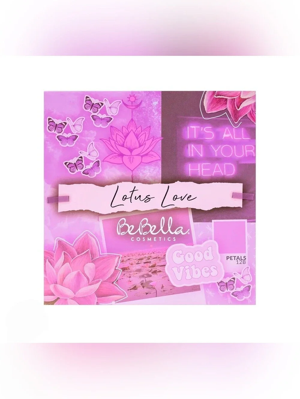 BeBella Cosmetics Lotus Love Eyeshadow Palette - Pink/Purple Shades